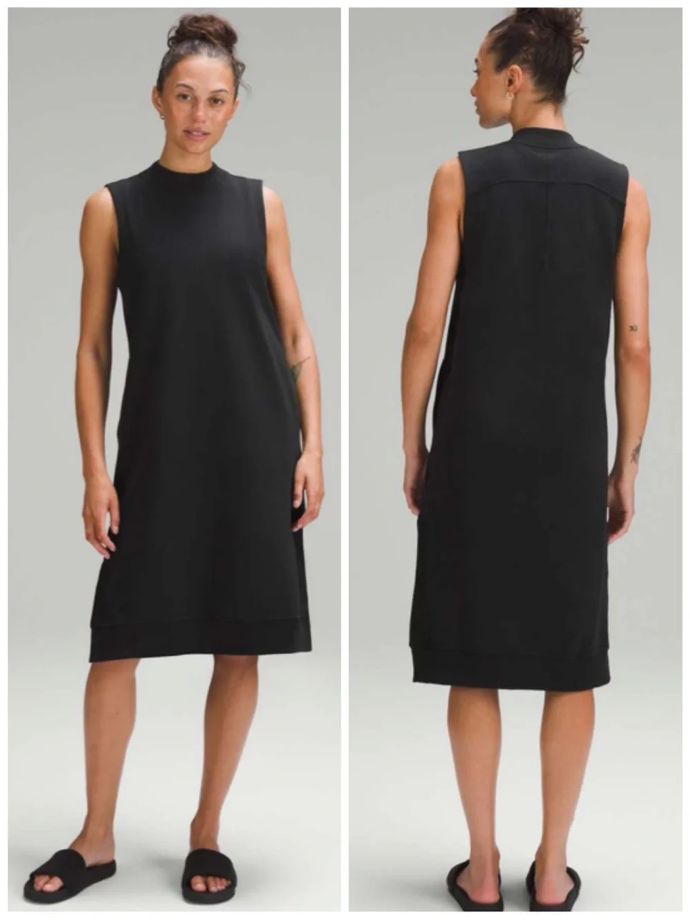 Lululemon Sleeveless French Terry Dress in Black ~ Size 4 ~ Item #X7